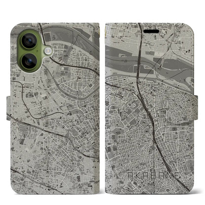 【赤羽（東京都）】地図柄iPhoneケース（手帳タイプ）