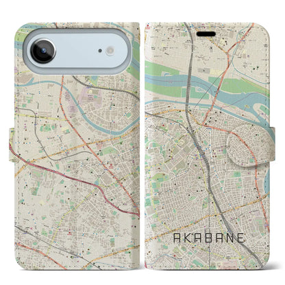 【赤羽（東京都）】地図柄iPhoneケース（手帳タイプ）