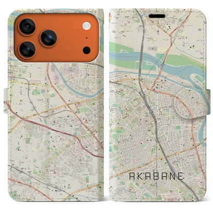 【赤羽（東京都）】地図柄iPhoneケース（手帳タイプ）