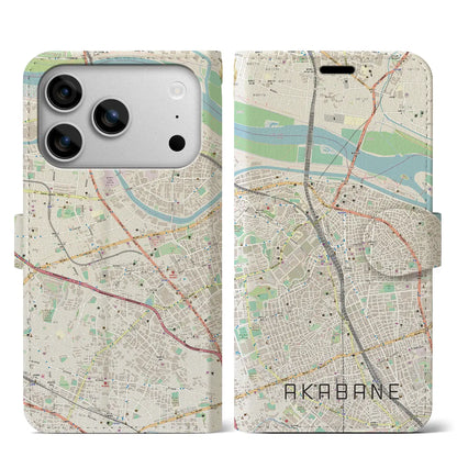 【赤羽（東京都）】地図柄iPhoneケース（手帳タイプ）