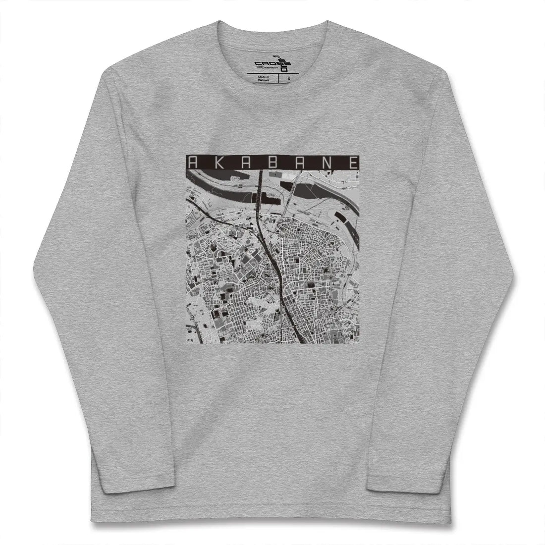 【赤羽（東京都）】地図柄ロングスリーブTシャツ