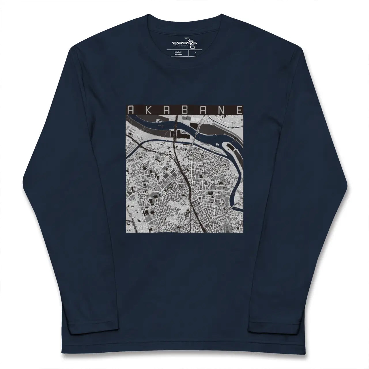 【赤羽（東京都）】地図柄ロングスリーブTシャツ