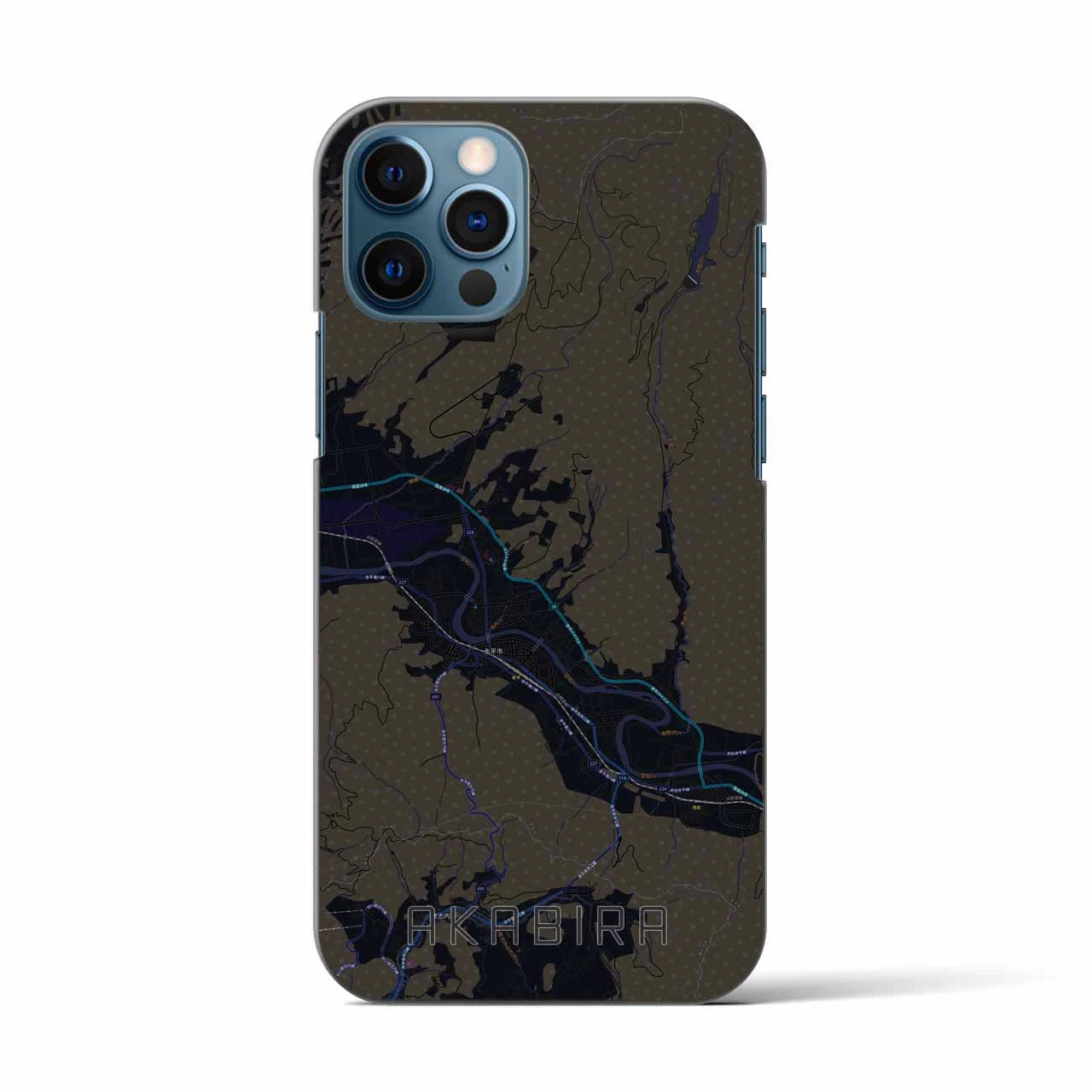 【赤平（北海道）】地図柄iPhoneケース（バックカバータイプ）