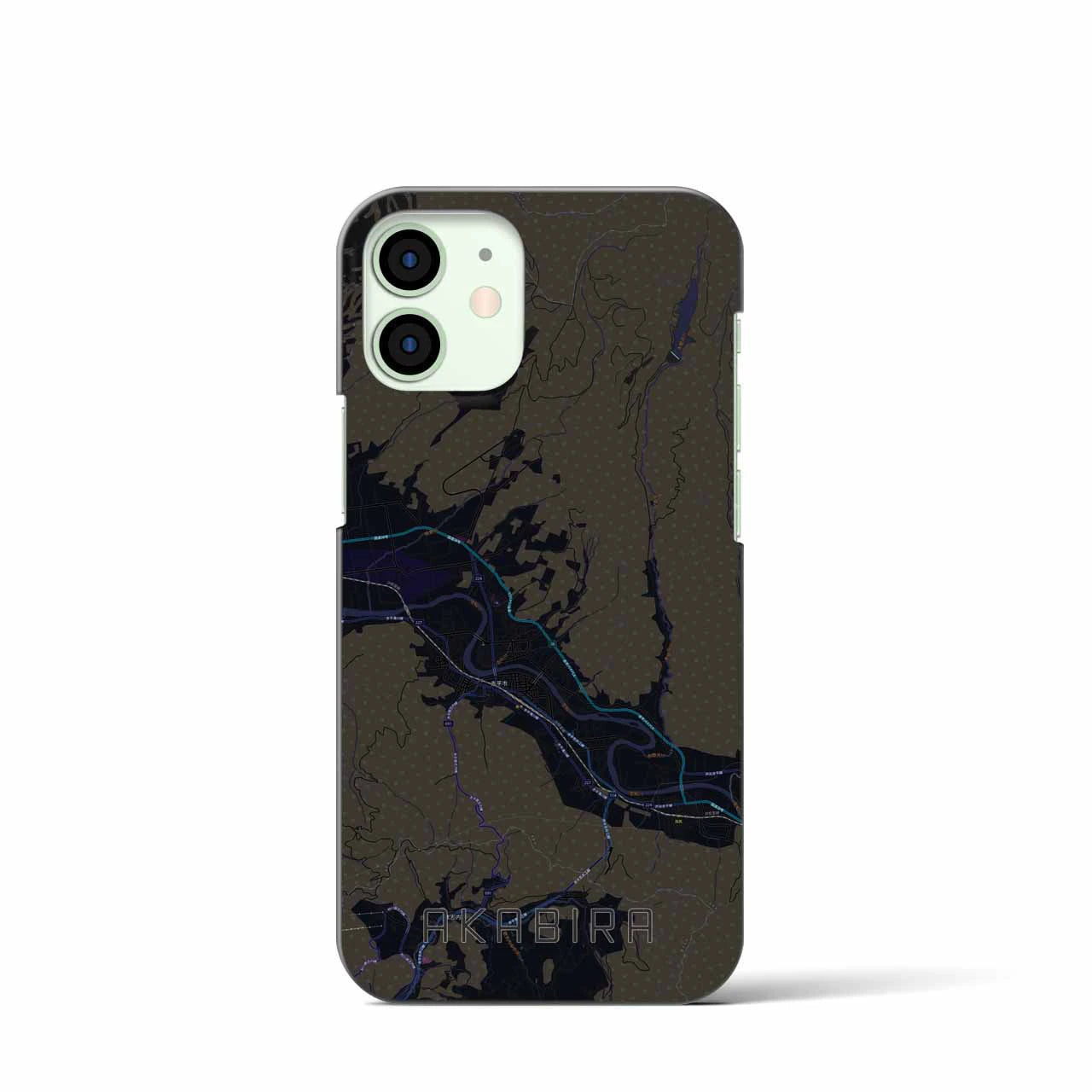 【赤平（北海道）】地図柄iPhoneケース（バックカバータイプ）