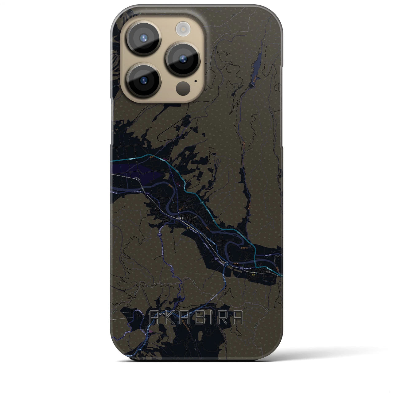 【赤平（北海道）】地図柄iPhoneケース（バックカバータイプ）