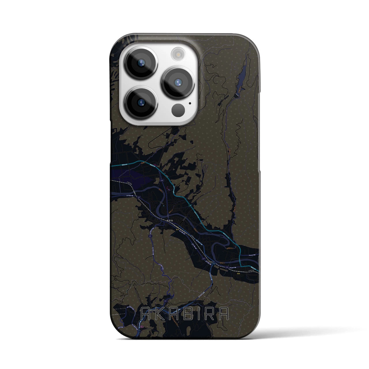 【赤平（北海道）】地図柄iPhoneケース（バックカバータイプ）