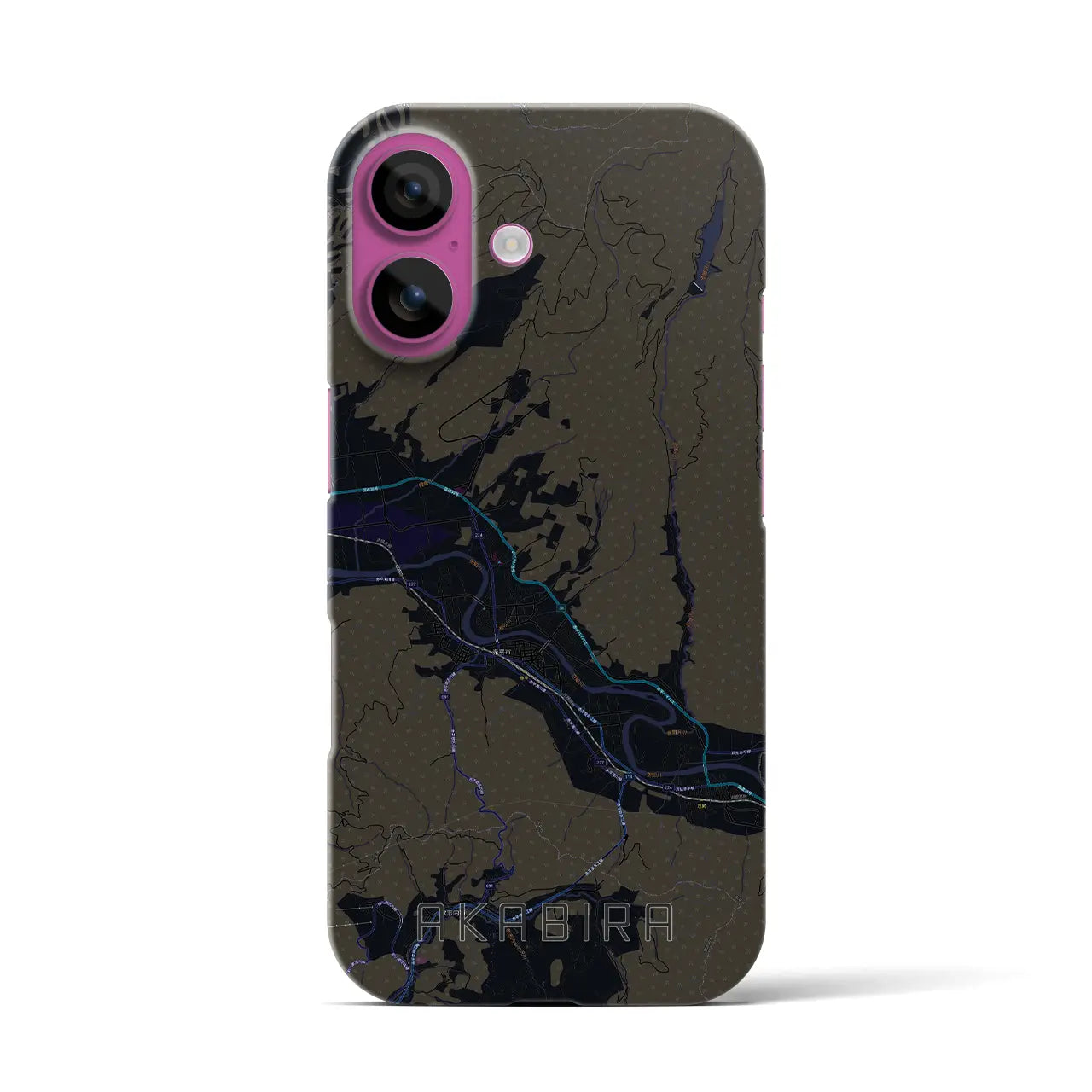 【赤平（北海道）】地図柄iPhoneケース（バックカバータイプ）