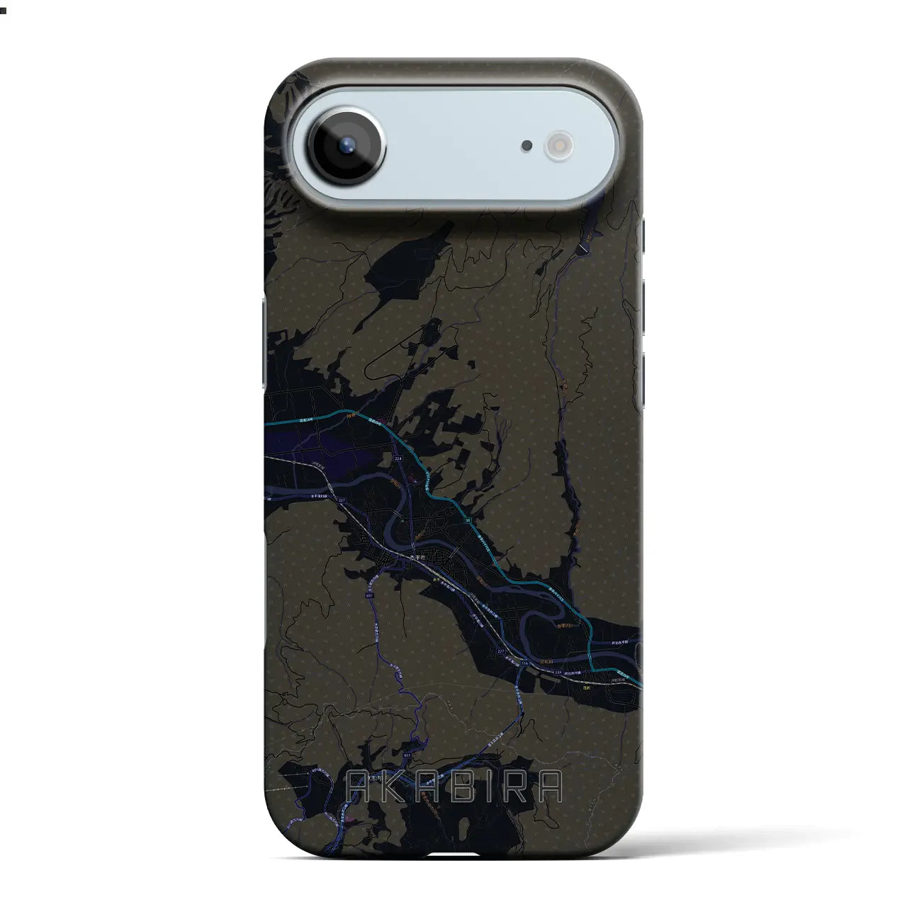 【赤平（北海道）】地図柄iPhoneケース（バックカバータイプ）