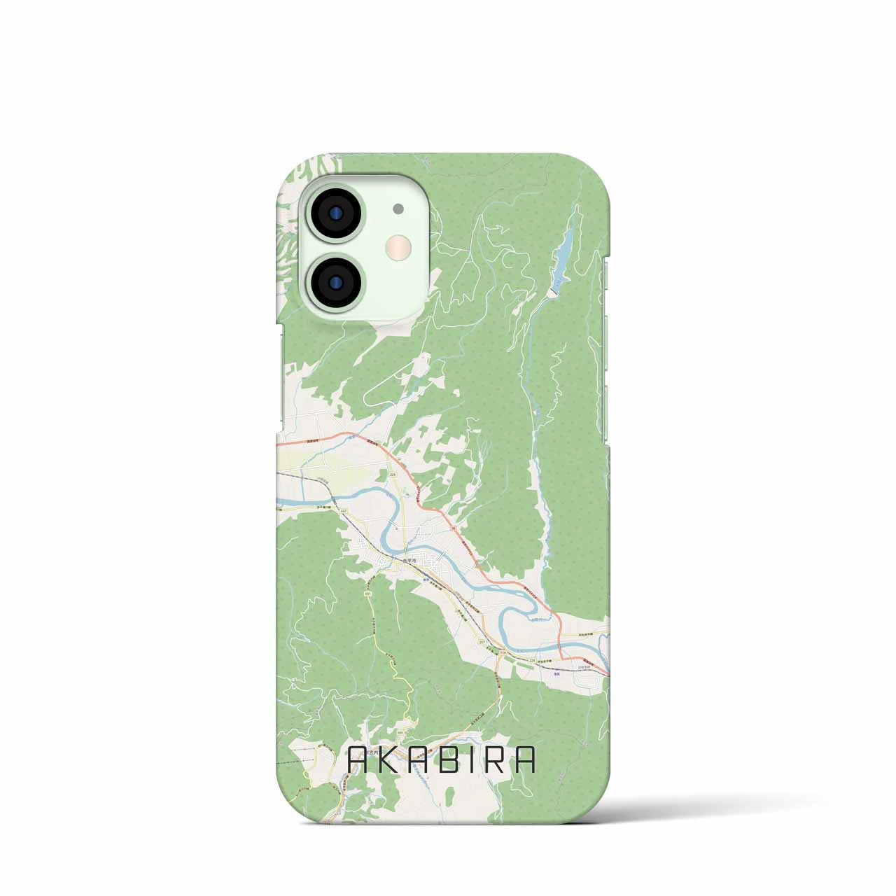 【赤平（北海道）】地図柄iPhoneケース（バックカバータイプ）