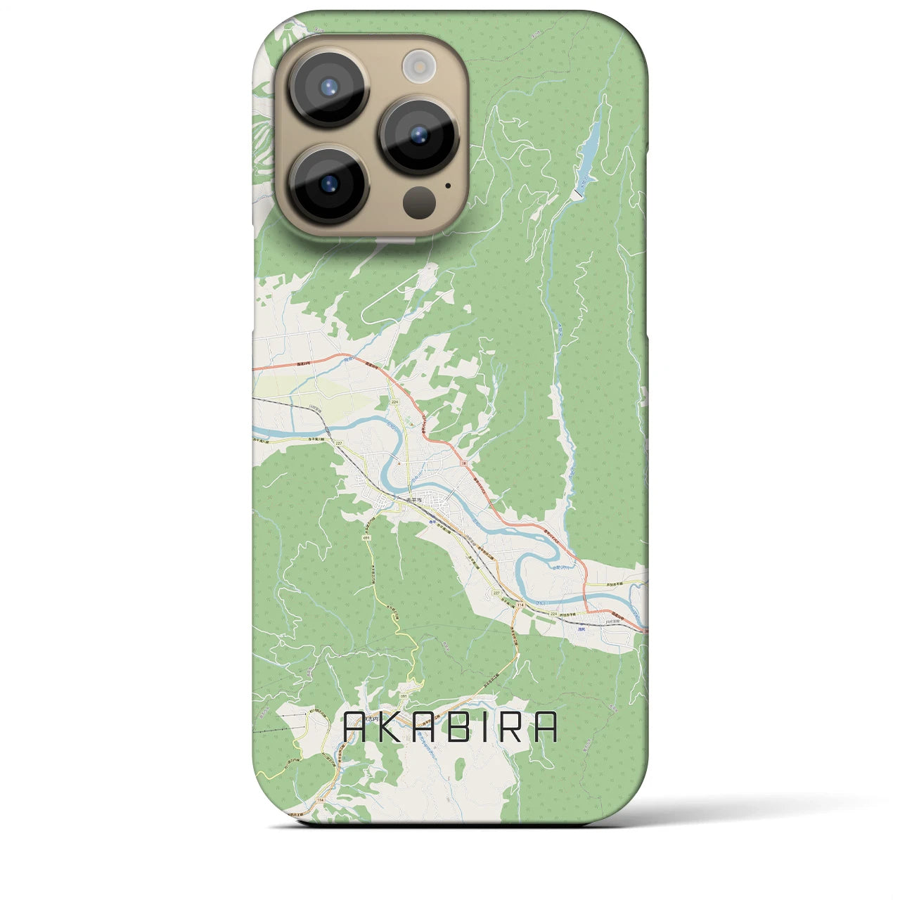 【赤平（北海道）】地図柄iPhoneケース（バックカバータイプ）