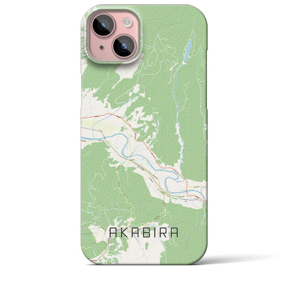 【赤平（北海道）】地図柄iPhoneケース（バックカバータイプ）