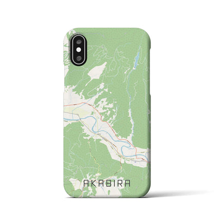 【赤平（北海道）】地図柄iPhoneケース（バックカバータイプ）