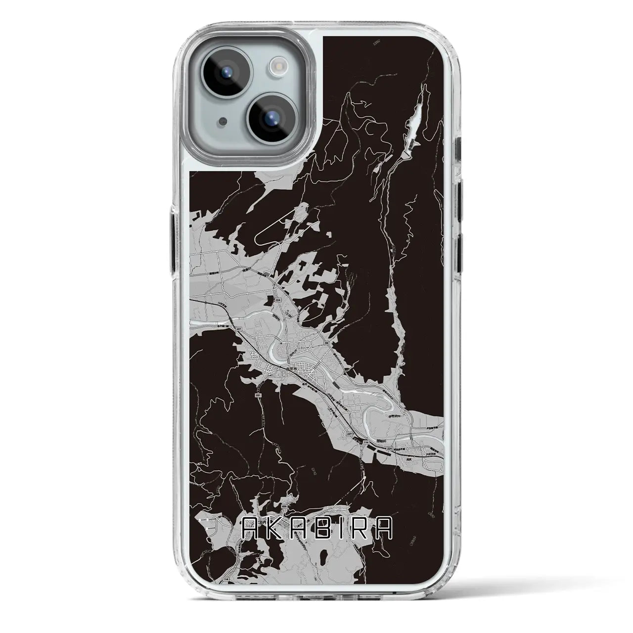 【赤平（北海道）】地図柄iPhoneケース（MagSafeタイプ）