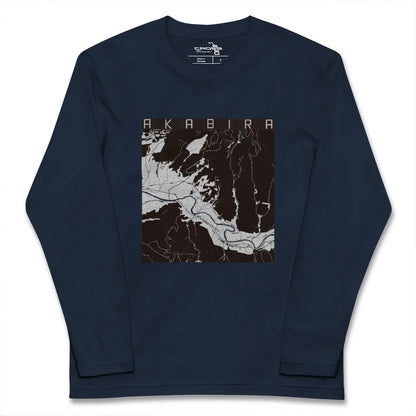 【赤平（北海道）】地図柄ロングスリーブTシャツ