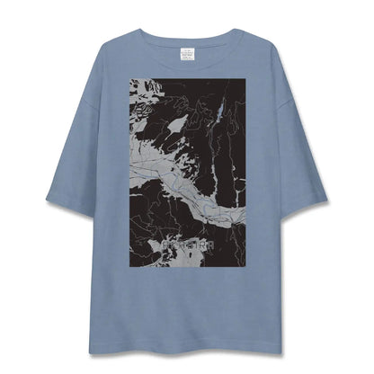 【赤平（北海道）】地図柄ビッグシルエットTシャツ