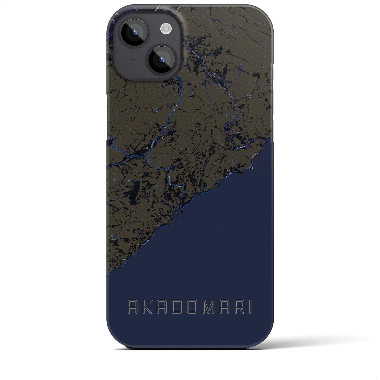 【赤泊（新潟県）】地図柄iPhoneケース（バックカバータイプ）