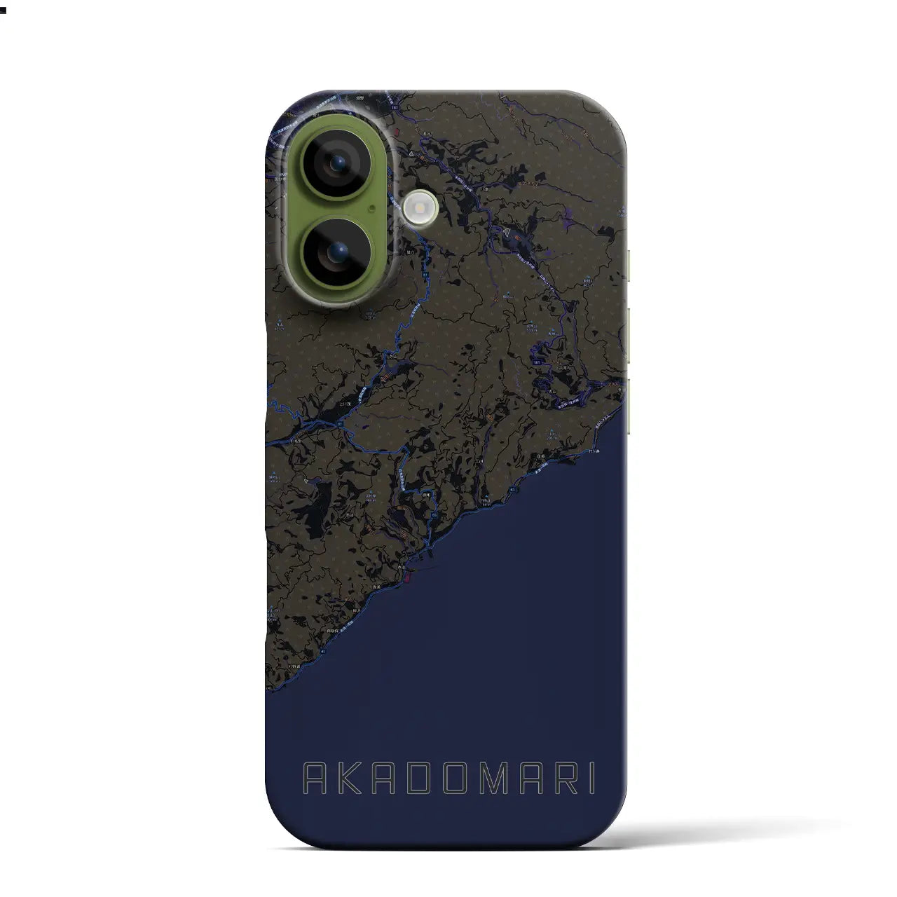 【赤泊（新潟県）】地図柄iPhoneケース（バックカバータイプ）