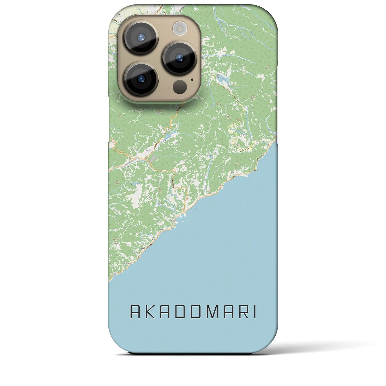 【赤泊（新潟県）】地図柄iPhoneケース（バックカバータイプ）