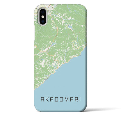 【赤泊（新潟県）】地図柄iPhoneケース（バックカバータイプ）