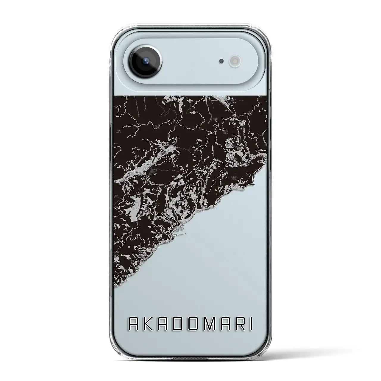 【赤泊（新潟県）】地図柄iPhoneケース（クリアタイプ）