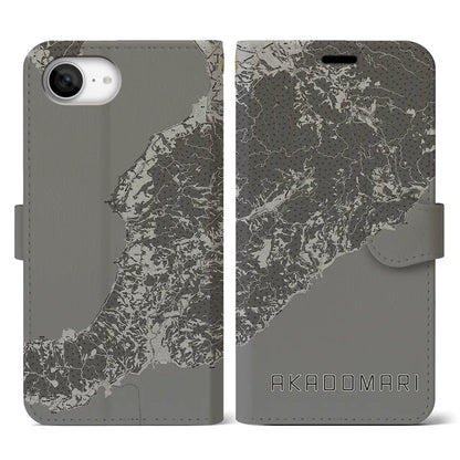 【赤泊（新潟県）】地図柄iPhoneケース（手帳タイプ）