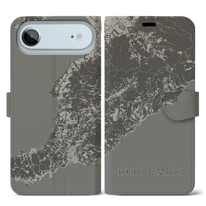 【赤泊（新潟県）】地図柄iPhoneケース（手帳タイプ）