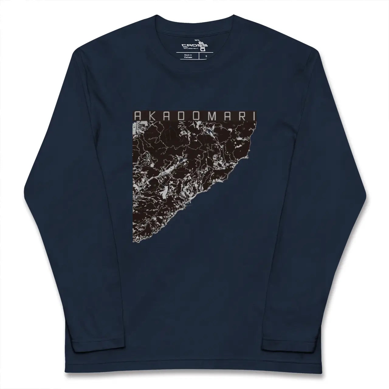 【赤泊（新潟県）】地図柄ロングスリーブTシャツ