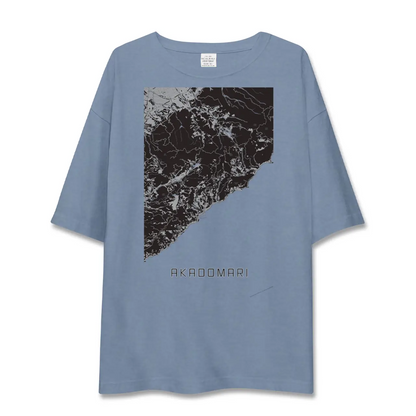 【赤泊（新潟県）】地図柄ビッグシルエットTシャツ