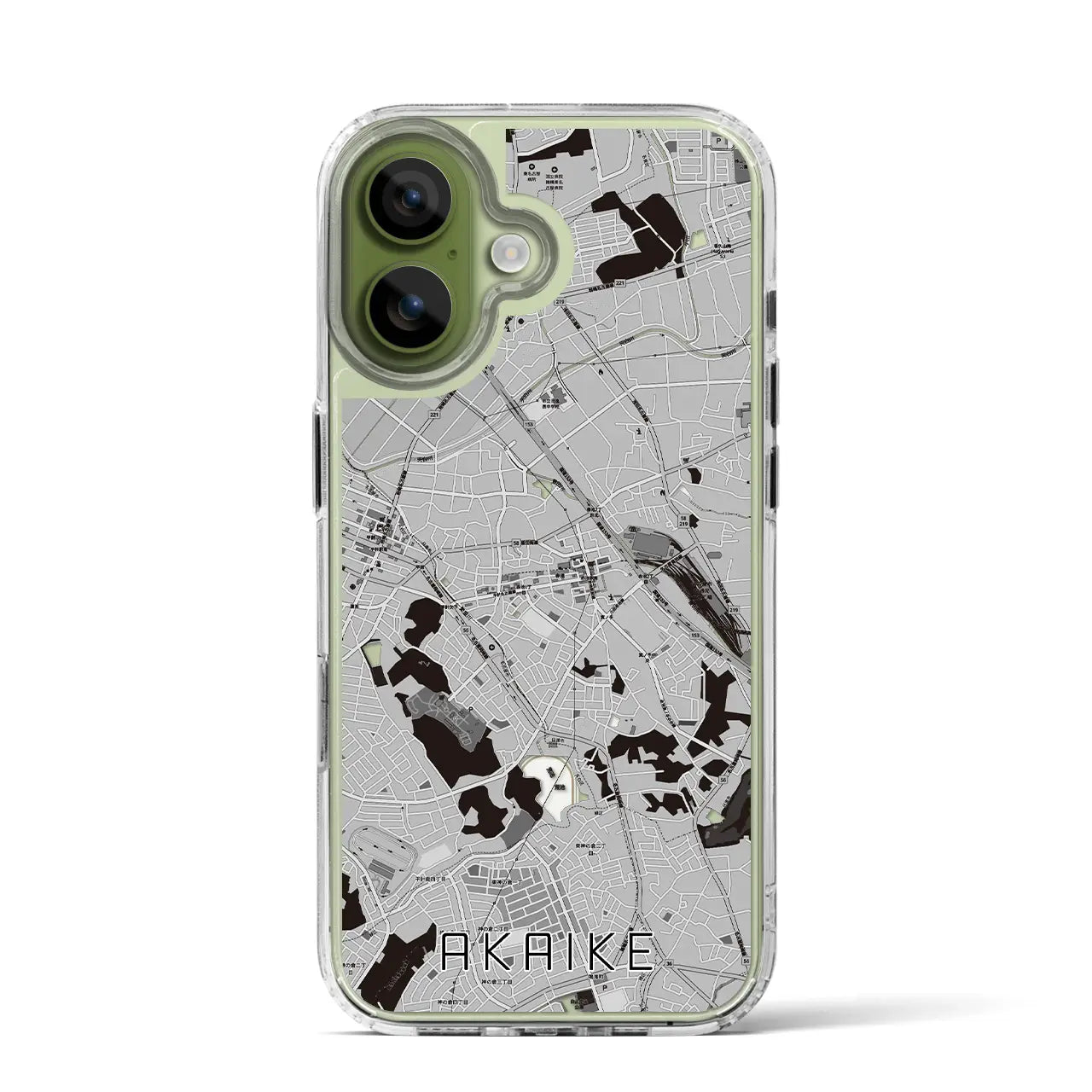 【赤池（愛知県）】地図柄iPhoneケース（MagSafeタイプ）