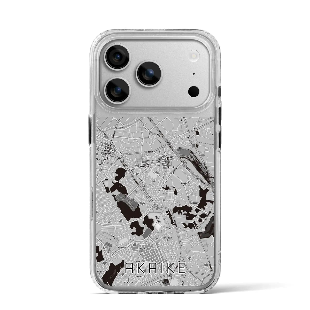 【赤池（愛知県）】地図柄iPhoneケース（MagSafeタイプ）