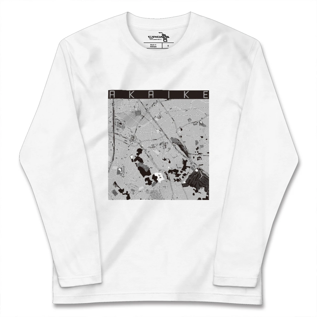 【赤池(愛知県)】地図柄ロングスリーブTシャツ