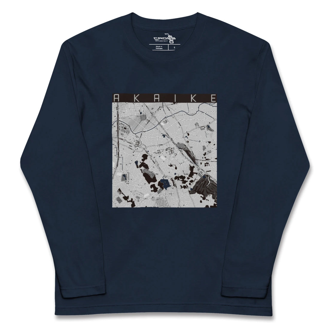 【赤池（愛知県）】地図柄ロングスリーブTシャツ