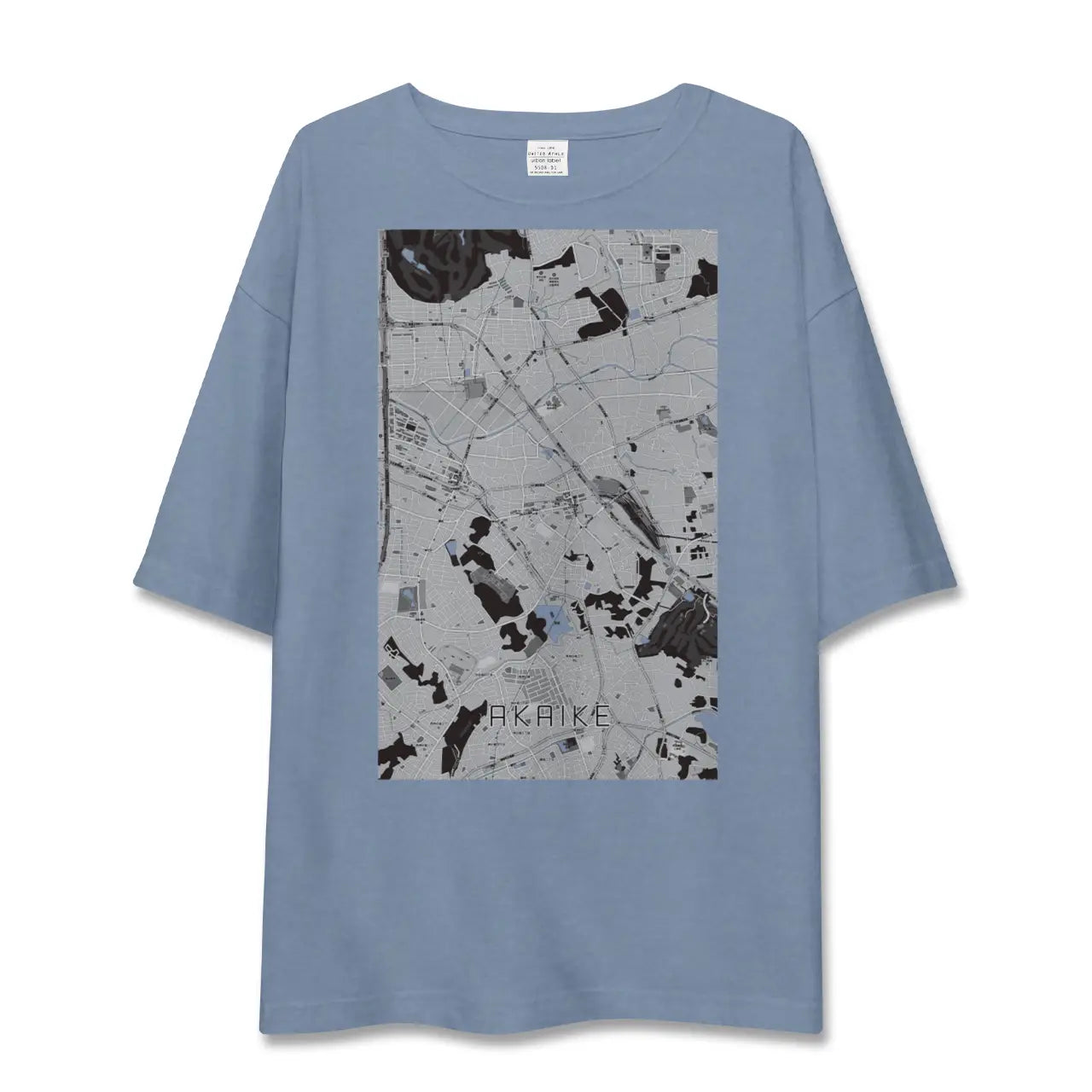 【赤池（愛知県）】地図柄ビッグシルエットTシャツ