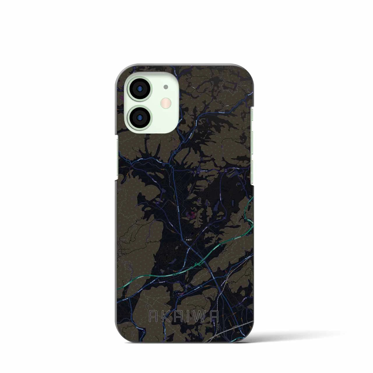 【赤磐（岡山県）】地図柄iPhoneケース（バックカバータイプ）