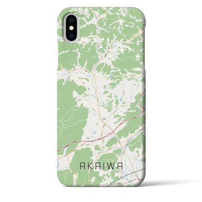 【赤磐（岡山県）】地図柄iPhoneケース（バックカバータイプ）