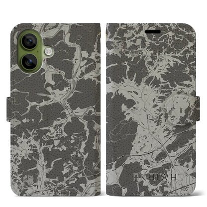 【赤磐（岡山県）】地図柄iPhoneケース（手帳タイプ）