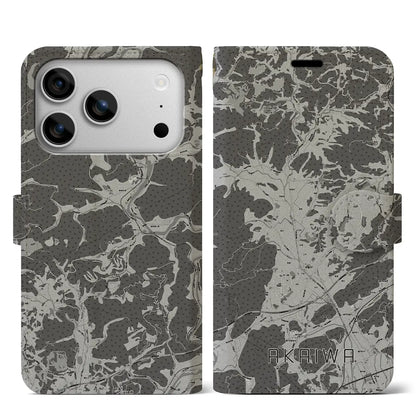 【赤磐（岡山県）】地図柄iPhoneケース（手帳タイプ）