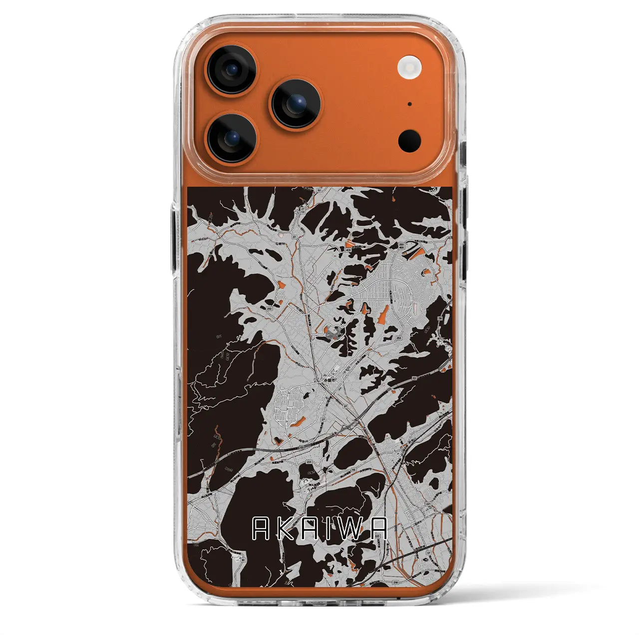 【赤磐（岡山県）】地図柄iPhoneケース（MagSafeタイプ）