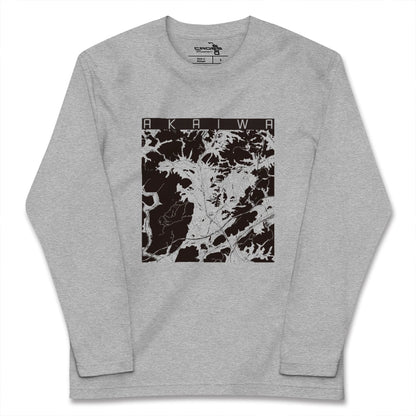 【赤磐（岡山県）】地図柄ロングスリーブTシャツ