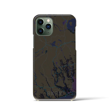 【阿寒（北海道）】地図柄iPhoneケース（バックカバータイプ）