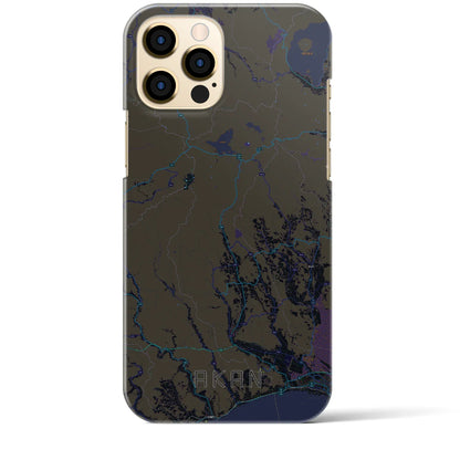 【阿寒（北海道）】地図柄iPhoneケース（バックカバータイプ）