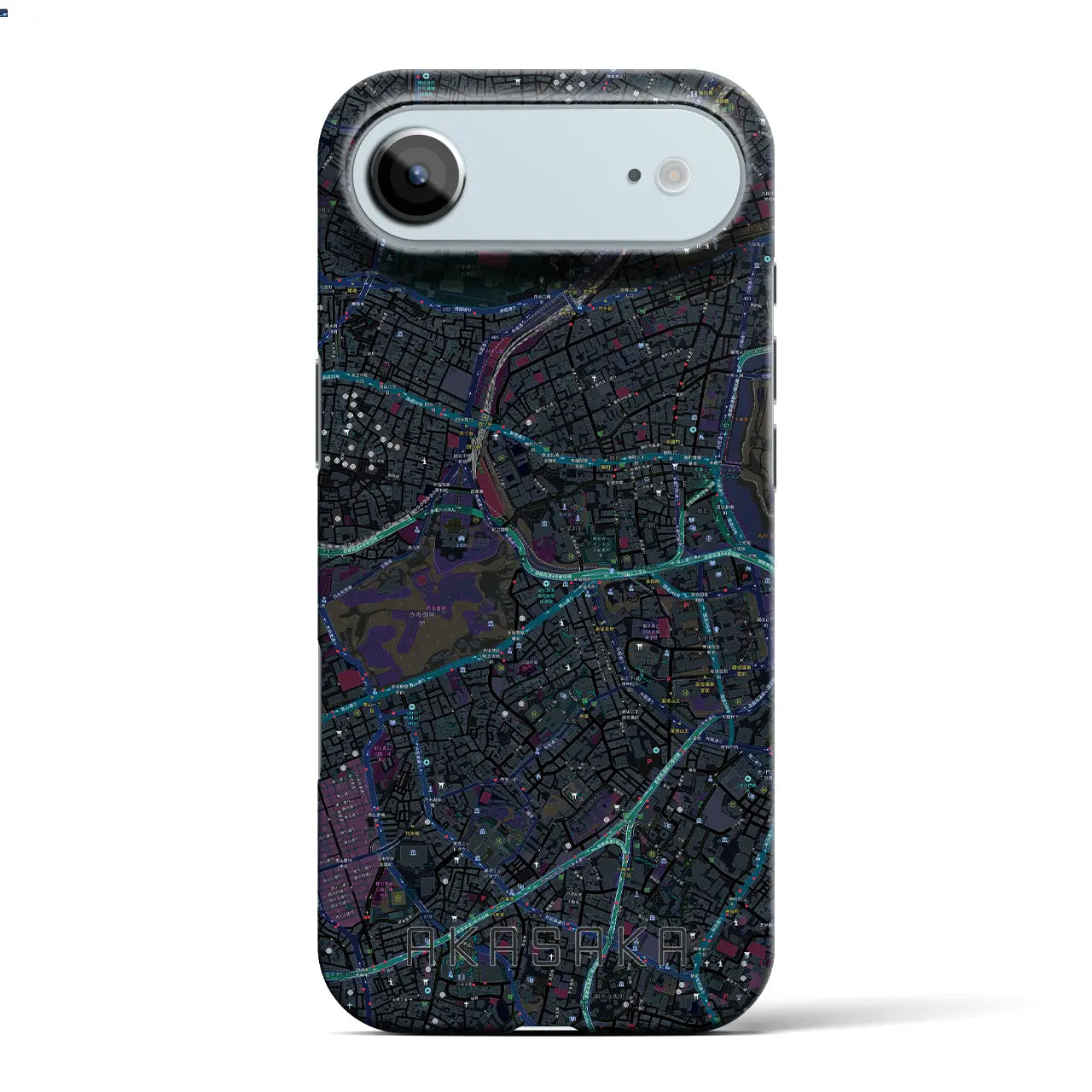 【赤坂（東京都）】地図柄iPhoneケース（バックカバータイプ）