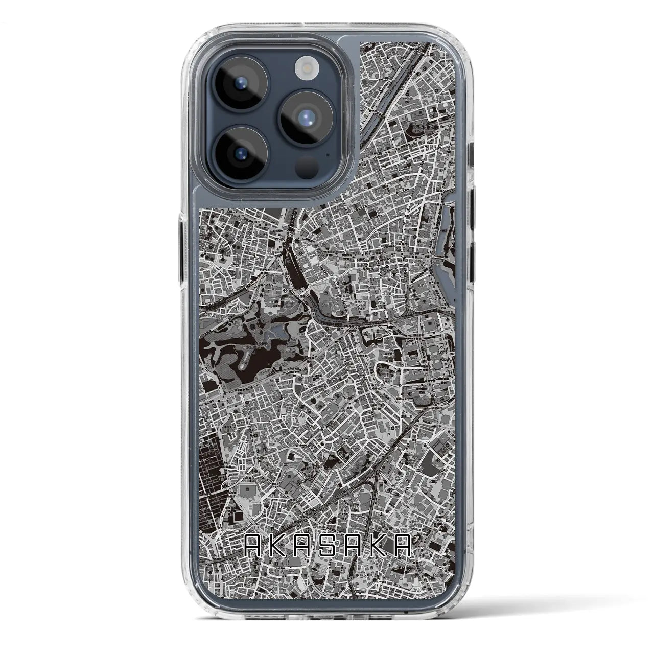 【赤坂（東京都）】地図柄iPhoneケース（MagSafeタイプ）