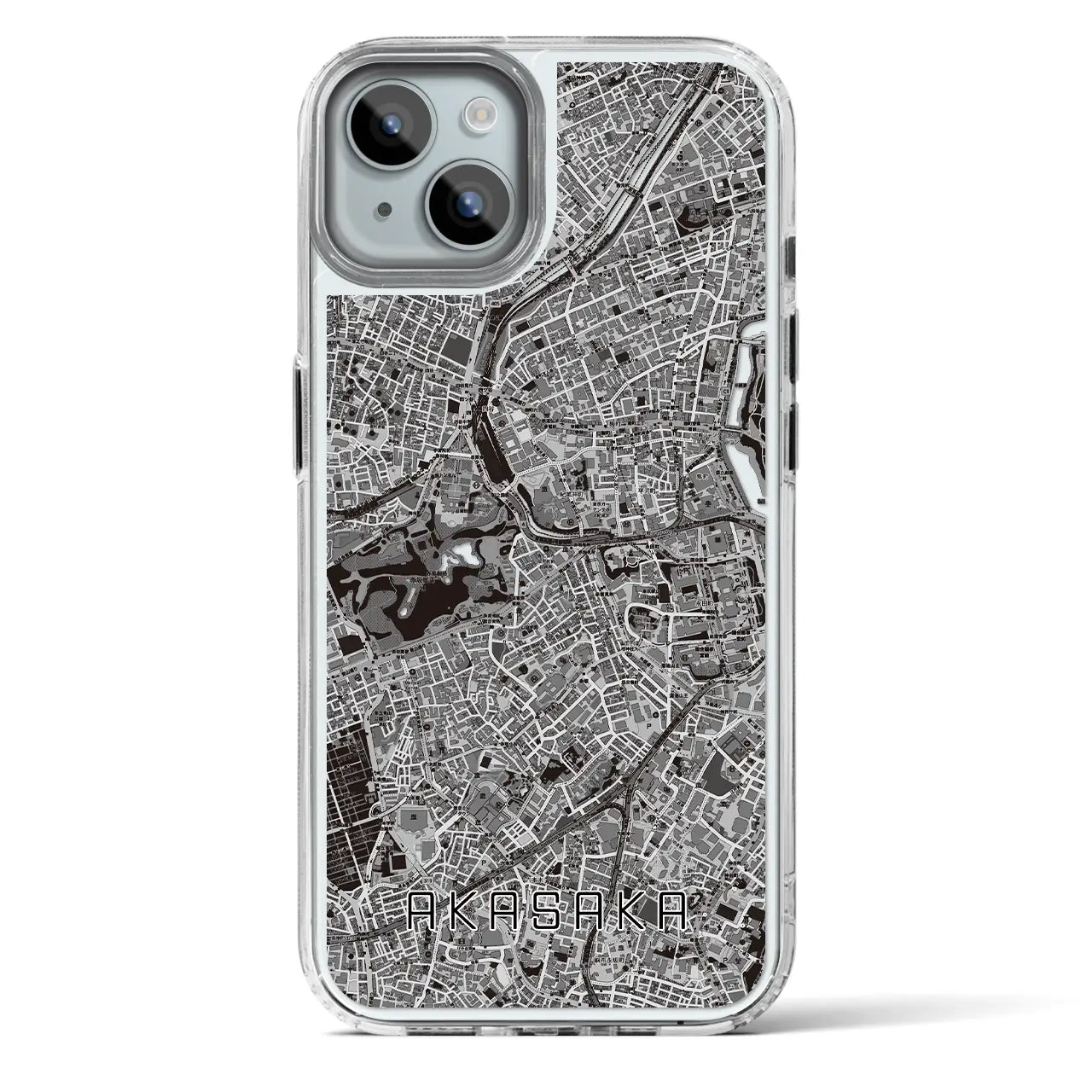【赤坂（東京都）】地図柄iPhoneケース（MagSafeタイプ）