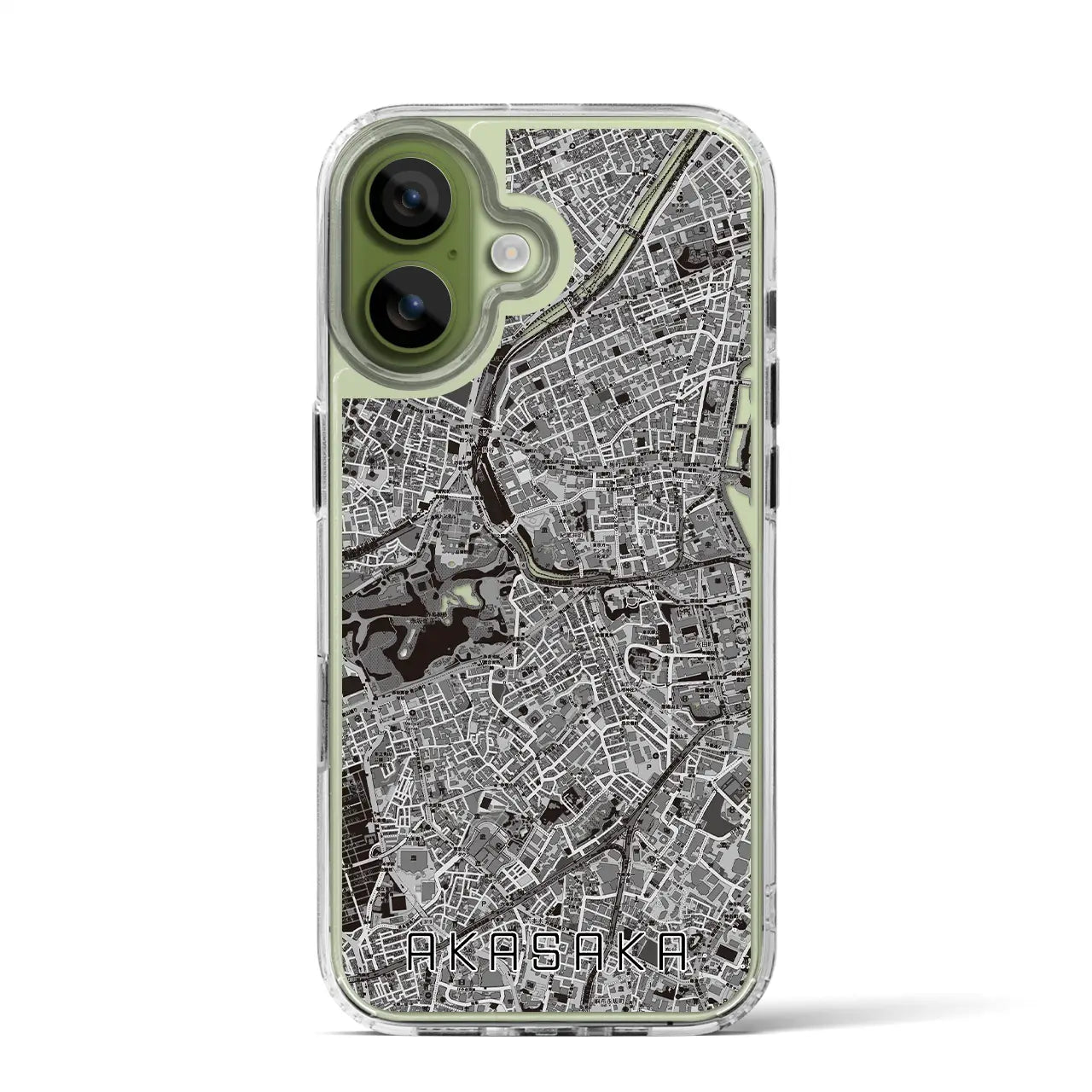 【赤坂（東京都）】地図柄iPhoneケース（MagSafeタイプ）