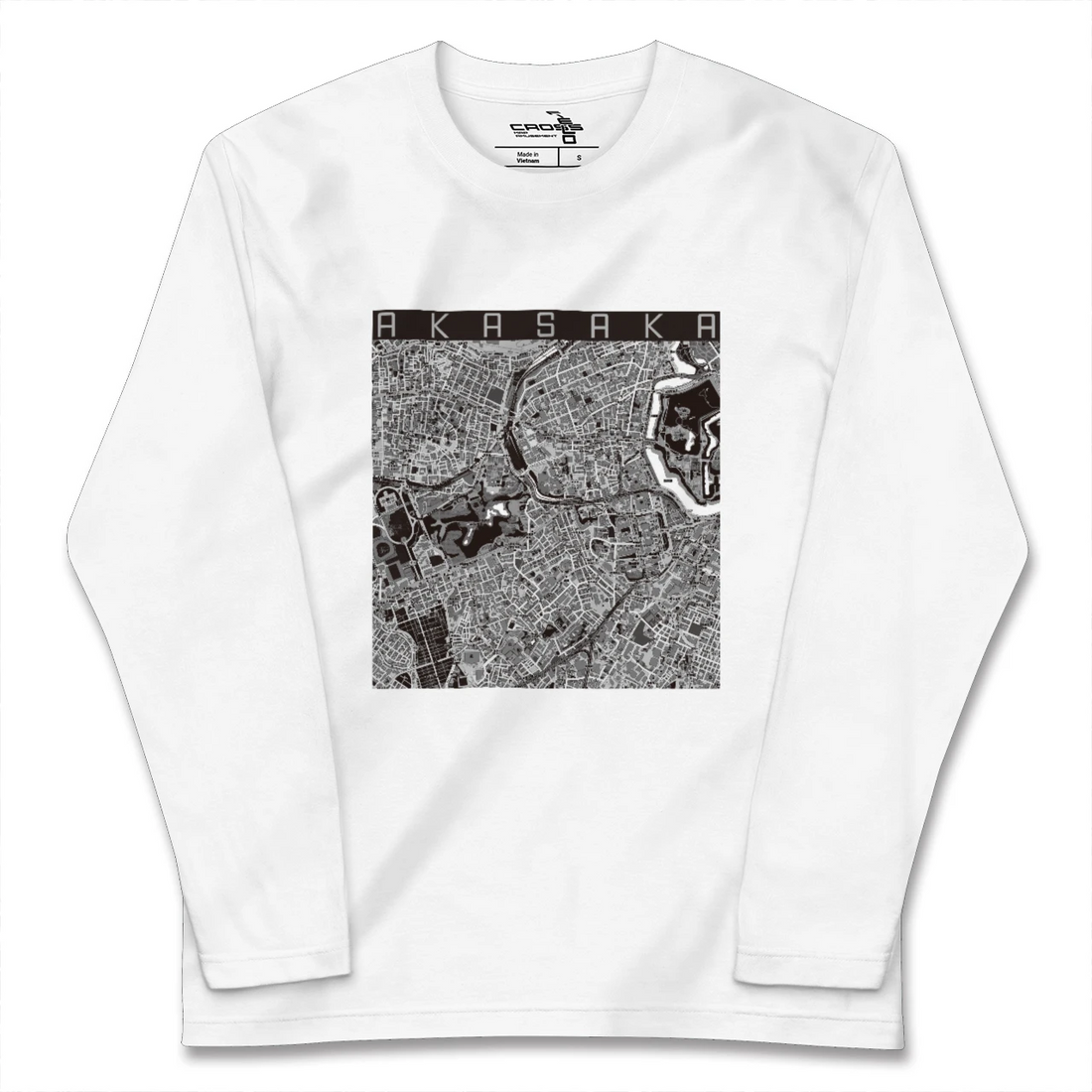 【赤坂（東京都）】地図柄ロングスリーブTシャツ