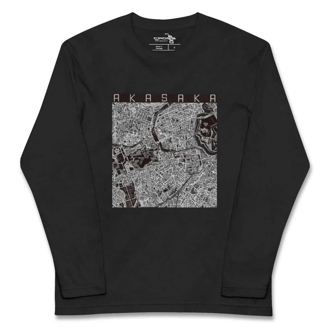 【赤坂（東京都）】地図柄ロングスリーブTシャツ