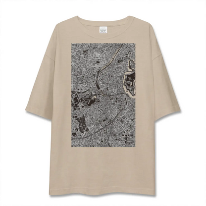 【赤坂（東京都）】地図柄ビッグシルエットTシャツ