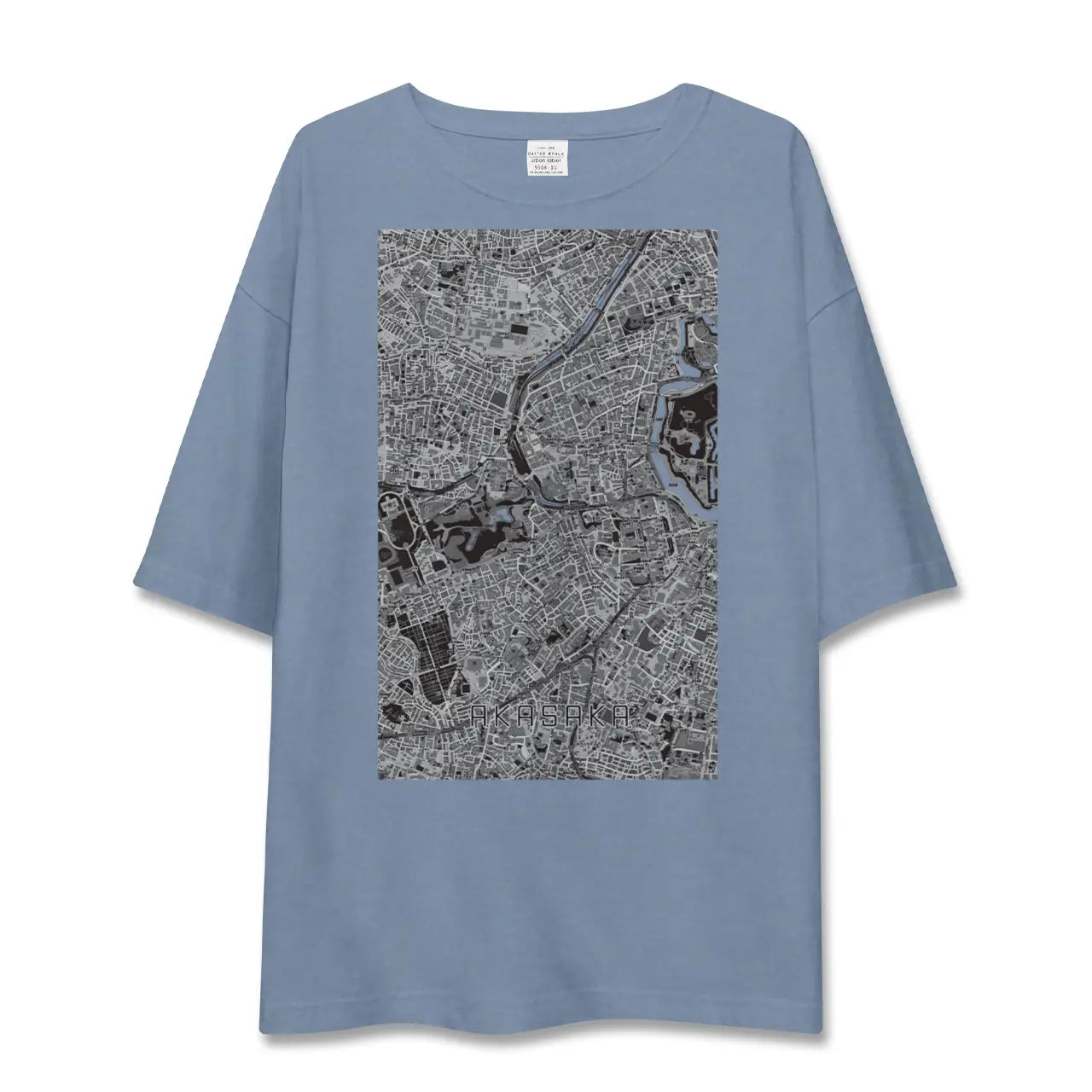 【赤坂（東京都）】地図柄ビッグシルエットTシャツ