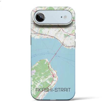 【明石海峡（兵庫県）】地図柄iPhoneケース（バックカバータイプ）